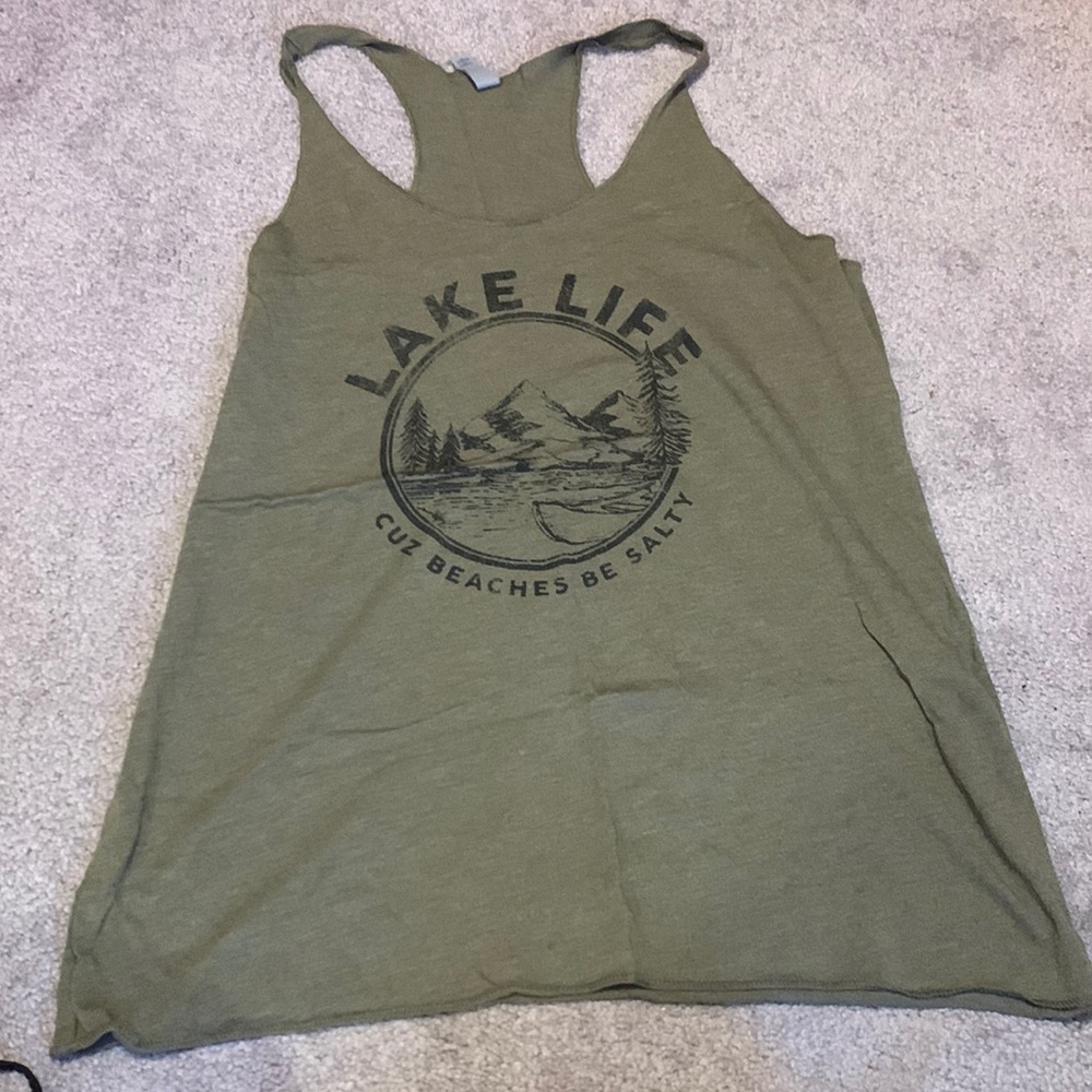 Olive green tank top size XXL